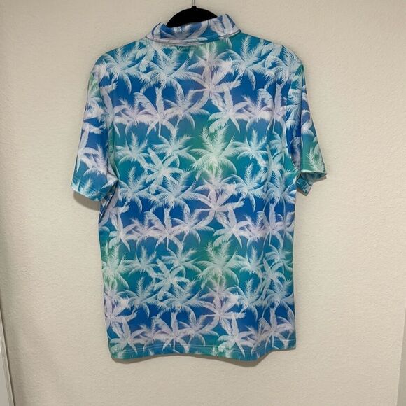 Sunday Swagger Mens Multicolor‎ Collared Short Sleeve Button Up Shirts Medium - Picture 5 of 7
